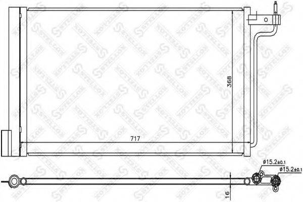 STELLOX 1045739SX Конденсатор, кондиціонер