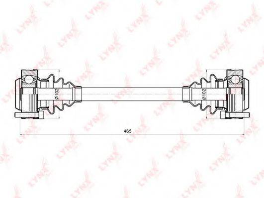 LYNXAUTO CD1401 Приводний вал