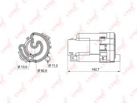 LYNXAUTO LF988M Паливний фільтр