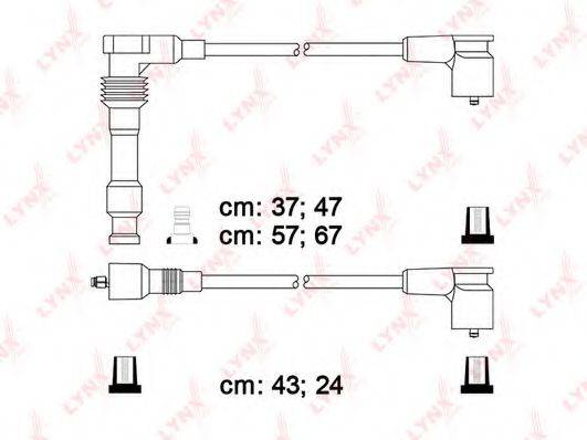 LYNXAUTO SPC5911 Комплект дротів запалювання