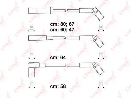 LYNXAUTO SPC6124 Комплект дротів запалювання