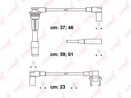 LYNXAUTO SPC6323 Комплект дротів запалювання