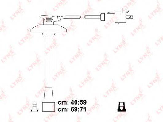 LYNXAUTO SPC7543 Комплект дротів запалювання