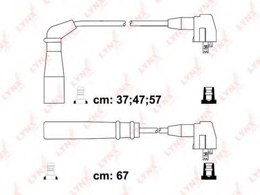 LYNXAUTO SPC7544 Комплект дротів запалювання