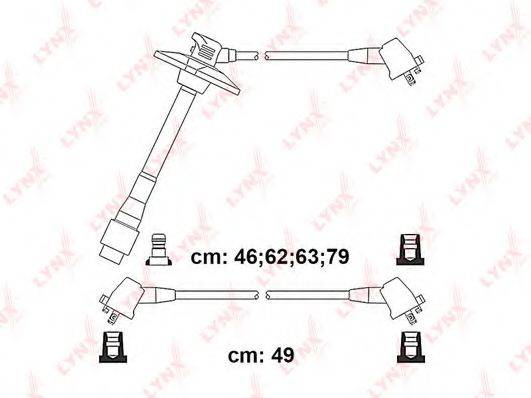 LYNXAUTO SPC7552 Комплект дротів запалювання