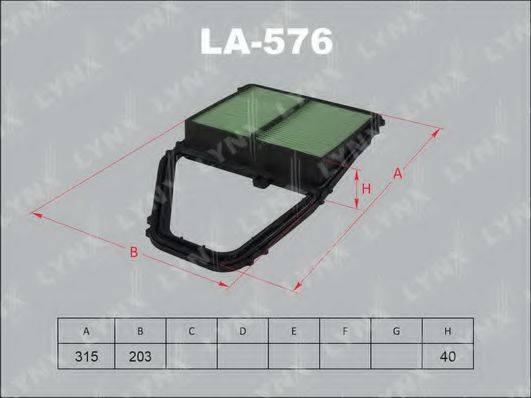 LYNXAUTO LA576 Повітряний фільтр