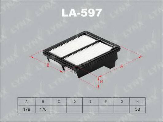 LYNXAUTO LA597 Повітряний фільтр