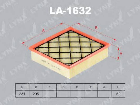 LYNXAUTO LA1632 Повітряний фільтр
