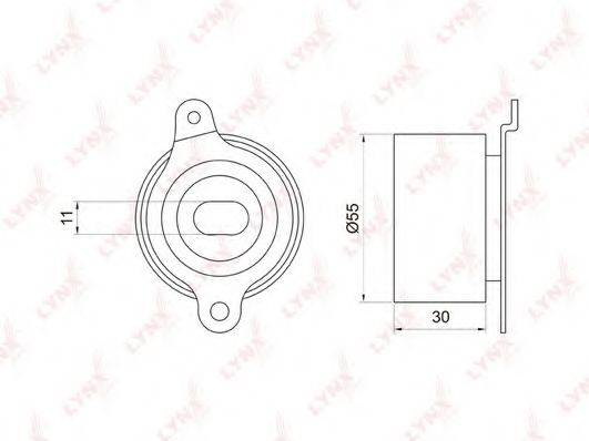 LYNXAUTO PB1017 Натяжний ролик, ремінь ГРМ