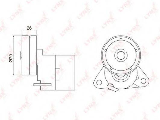 LYNXAUTO PT3031 Натягувач ременя, клинового зубча