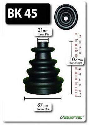 SHAFTEC BK45 Комплект пильника, приводний вал