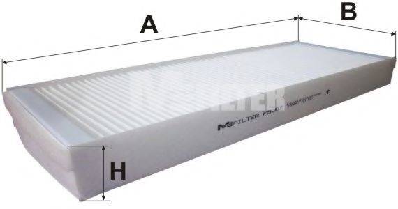 MFILTER K9087 Фільтр, повітря у внутрішньому просторі