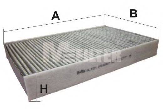 MFILTER K9106C Фільтр, повітря у внутрішньому просторі