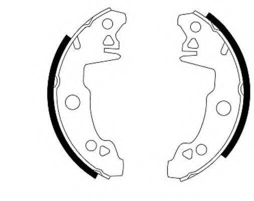 HELLA PAGID 8DB355000061 Комплект гальмівних колодок