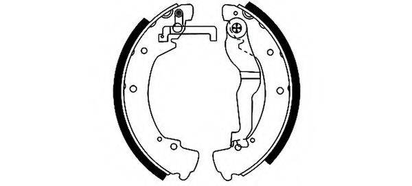 HELLA PAGID 8DB355001281 Комплект гальмівних колодок