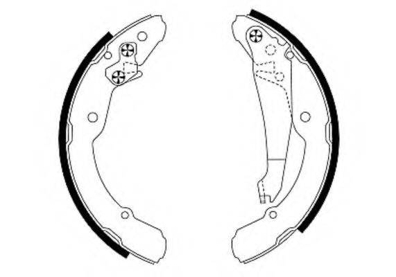 HELLA PAGID 8DB355001691 Комплект гальмівних колодок