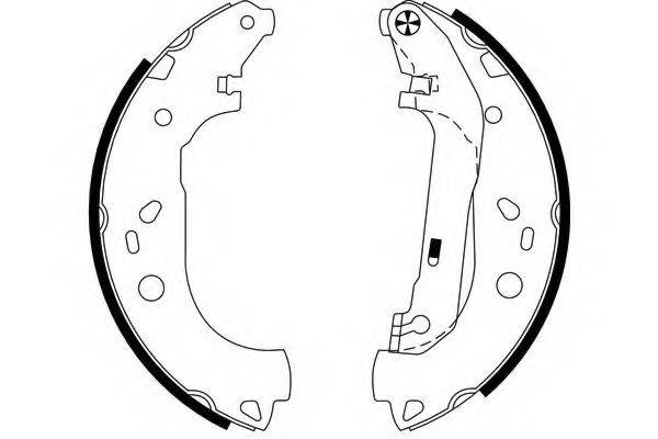 HELLA PAGID 8DB355002731 Комплект гальмівних колодок