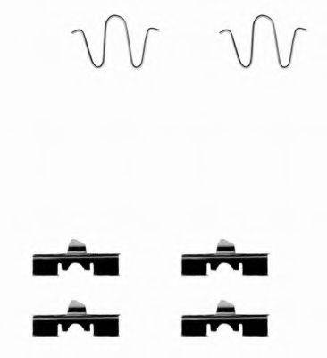 HELLA PAGID 8DZ355202471 Комплектуючі, колодки дискового гальма