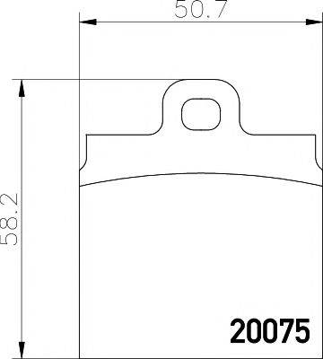 HELLA PAGID 8DB355006521 Комплект гальмівних колодок, дискове гальмо