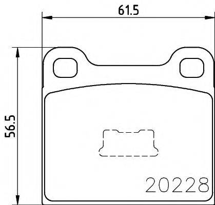 HELLA PAGID 8DB355006531 Комплект гальмівних колодок, дискове гальмо