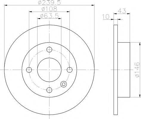 HELLA PAGID 8DD355102211 гальмівний диск