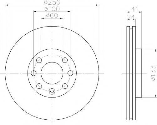 HELLA PAGID 8DD355106041 гальмівний диск