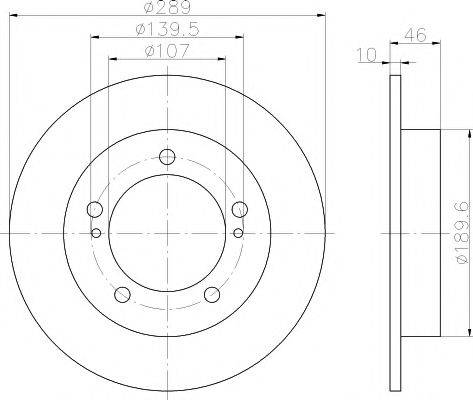 HELLA PAGID 8DD355101291 гальмівний диск