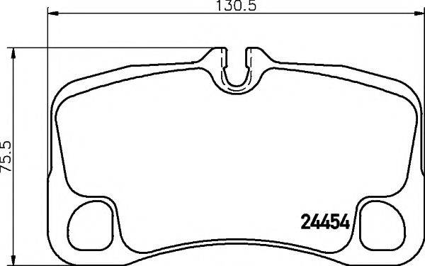 HELLA PAGID 8DB355013791 Комплект гальмівних колодок, дискове гальмо