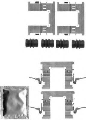 HELLA PAGID 8DZ355205211 Комплектуючі, колодки дискового гальма