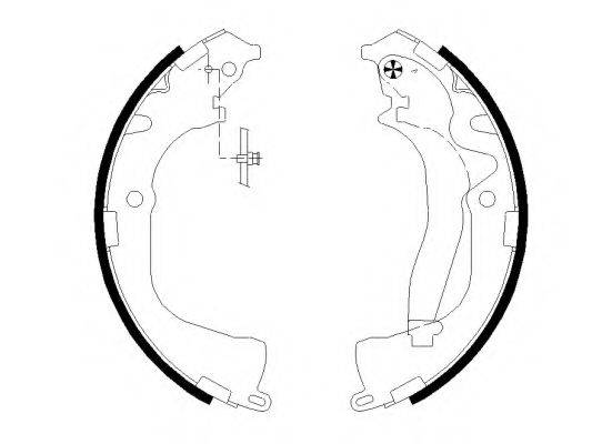 HELLA PAGID 8DB355022061 Комплект гальмівних колодок