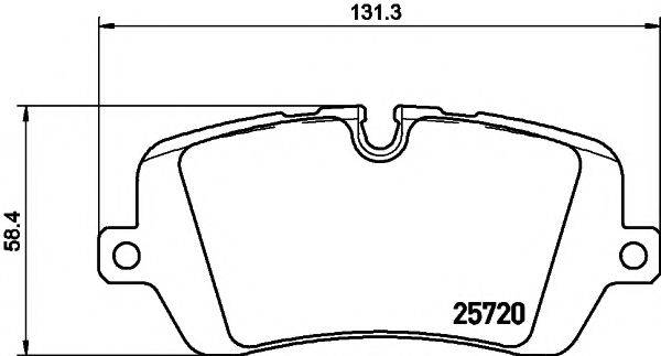 HELLA PAGID 8DB355020361 Комплект гальмівних колодок, дискове гальмо