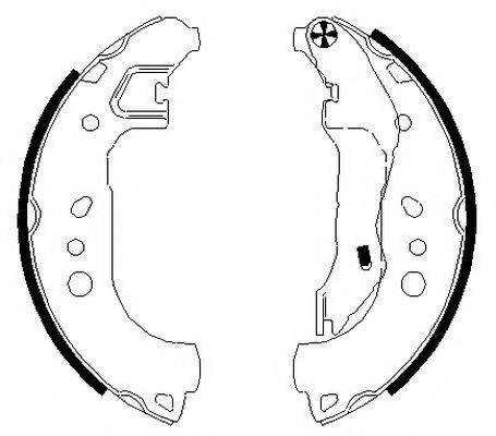 HELLA PAGID 8DB355022131 Комплект гальмівних колодок