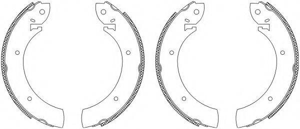 HELLA PAGID 8DB355003251 Комплект гальмівних колодок