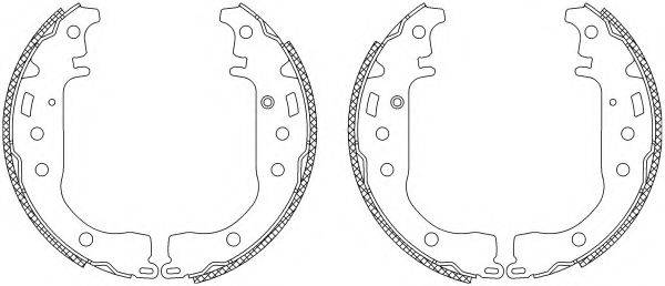 HELLA PAGID 8DB355003441 Комплект гальмівних колодок