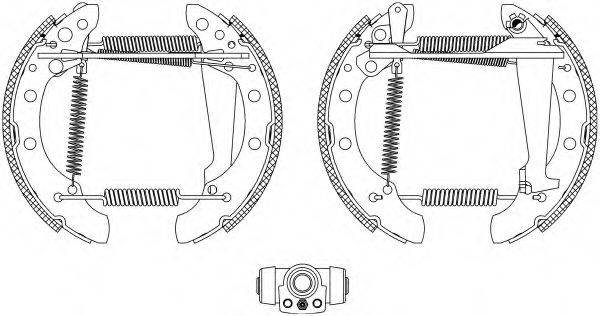 HELLA PAGID 8DB355003731 Комплект гальмівних колодок