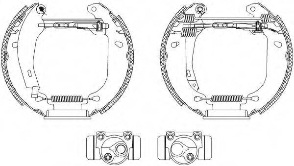 HELLA PAGID 8DB355003701 Комплект гальмівних колодок