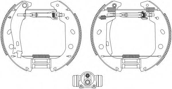 HELLA PAGID 8DB355004471 Комплект гальмівних колодок