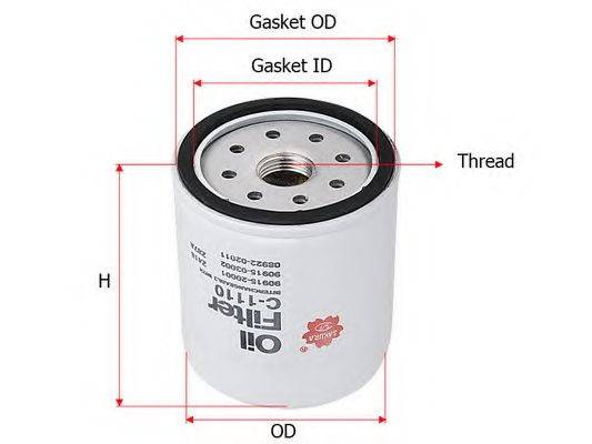SAKURA AUTOMOTIVE C1110 Масляний фільтр