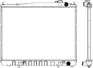 SAKURA AUTOMOTIVE 33411012 Радіатор, охолодження двигуна