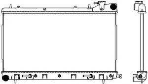 SAKURA AUTOMOTIVE 34218502 Радіатор, охолодження двигуна