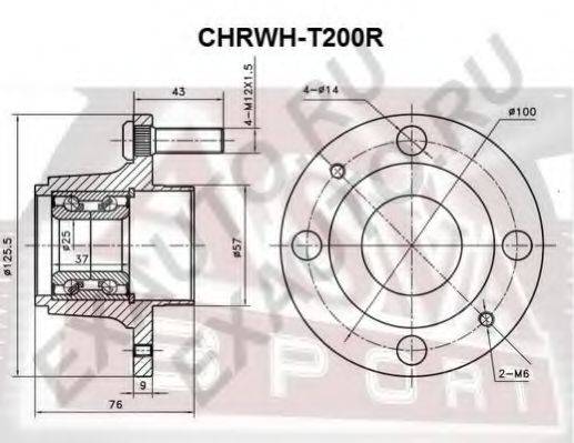 ASVA CHRWHT200R Маточина колеса