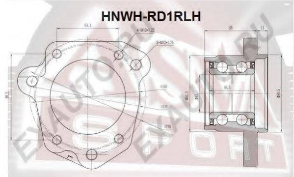 ASVA HNWHRD1RLH Маточина колеса