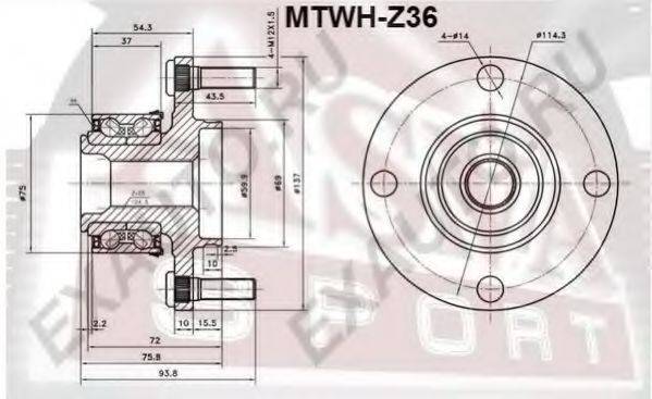 ASVA MTWHZ36 Маточина колеса