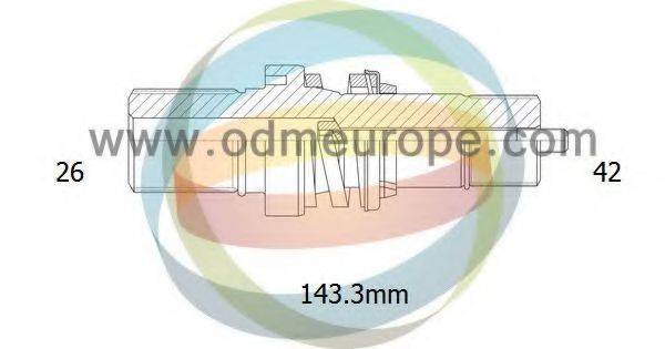 ODM-MULTIPARTS 16210090 Напівосьовий вал, диференціал