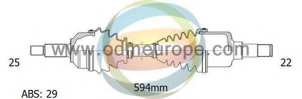 ODM-MULTIPARTS 18161051 Приводний вал