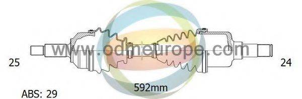 ODM-MULTIPARTS 18161061 Приводний вал