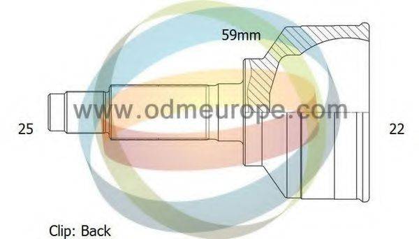 ODM-MULTIPARTS 12161370 Шарнірний комплект, приводний вал