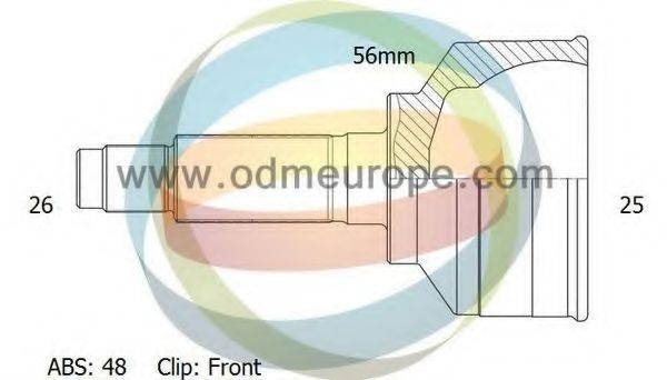 ODM-MULTIPARTS 12151781 Шарнірний комплект, приводний вал