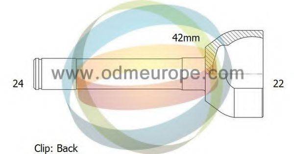 ODM-MULTIPARTS 12310592 Шарнірний комплект, приводний вал