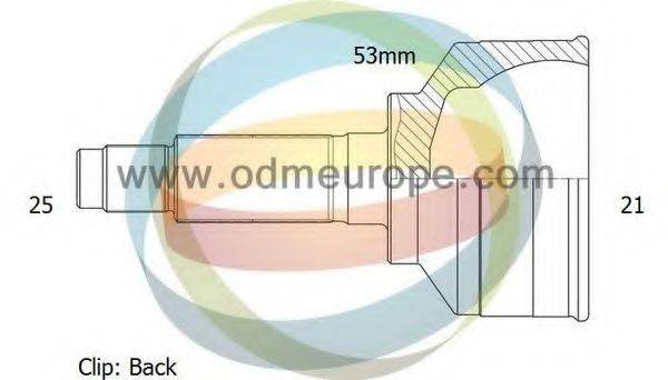 ODM-MULTIPARTS 12080666 Шарнірний комплект, приводний вал